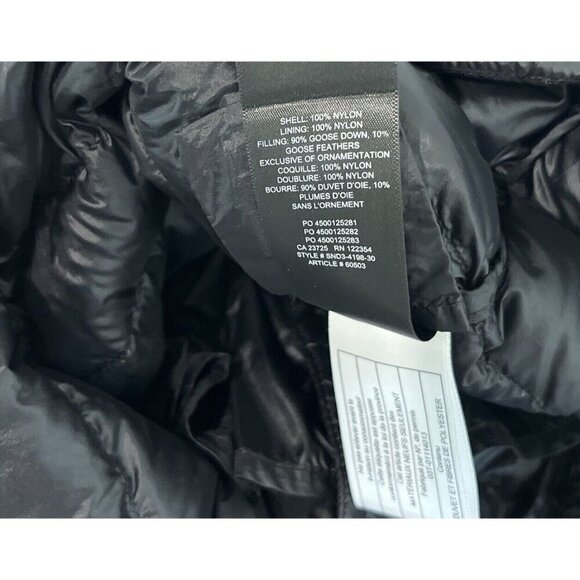 Aritzia Tna Botanie Packable Down Long Jacket Size Small Black - Picture 6 of 7